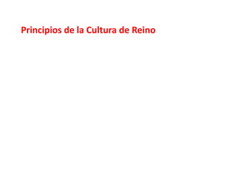 Principios de la Cultura de Reino
 