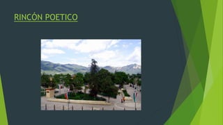 RINCÓN POETICO
 
