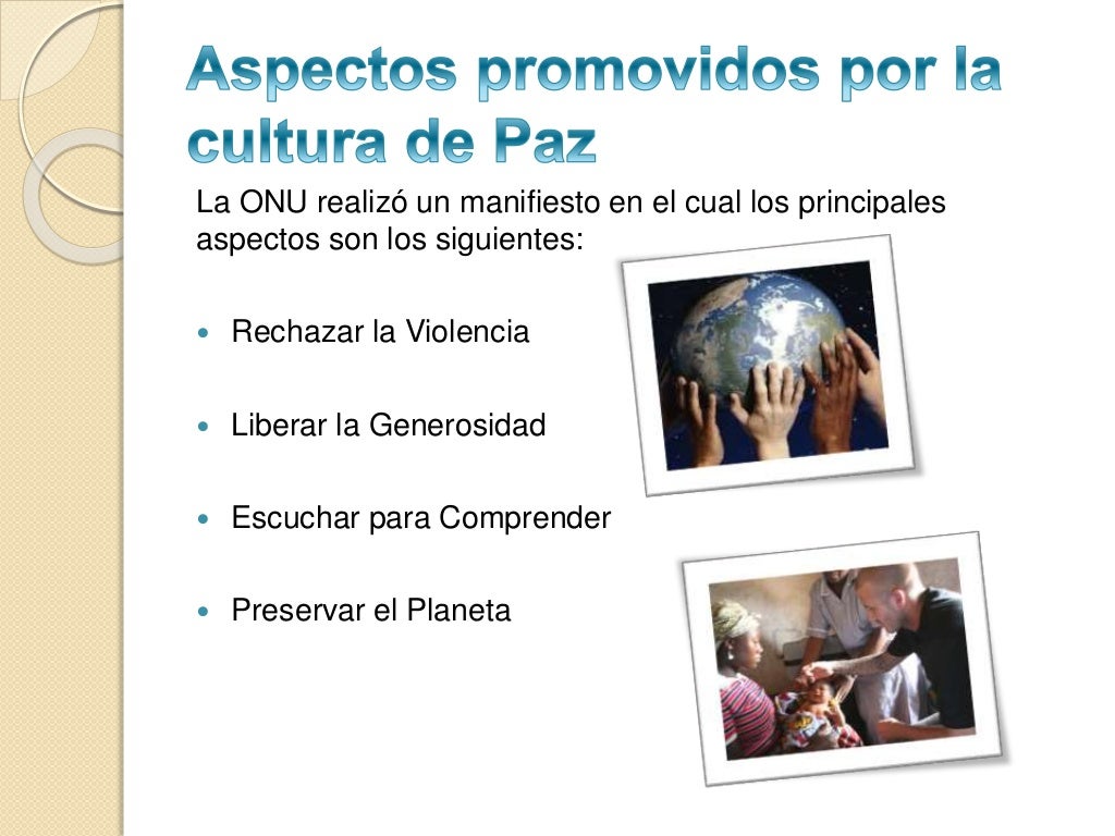 Cultura de Paz Cultura de Paz