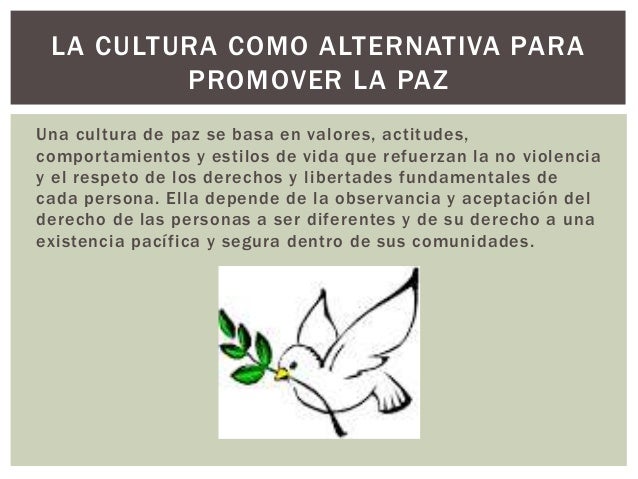 Cultura de paz wendy