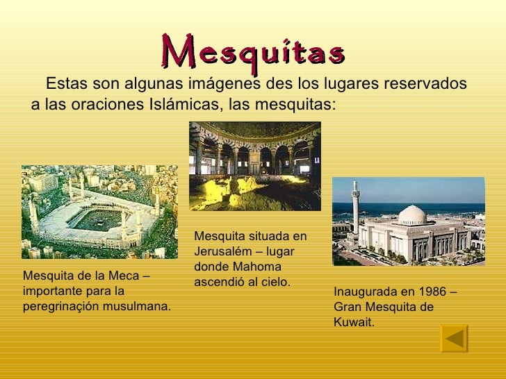 Resultat d'imatges de LAS MESQUITAS LA RELIGIO ISLAMICA
