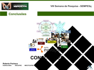 Roberto Pacheco Instituto Stela  EGC/UFSC  INE/CTC/UFSC CONCLUSÕES Conclusões VIII Semana de Pesquisa - SEMPESq 