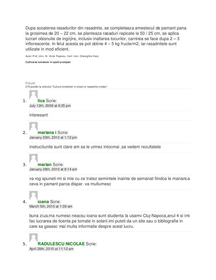 Cultura Rosiilor In Sere Si Solarii