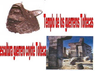 Templo de los guerreros Toltecas escultura guerrero coyote Tolteca 