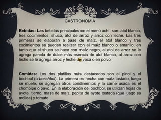 VESTIMENTA TRAJE FEMENINOEstá conformado por:Güipil: Lleva varios colores, figuras, bordados con distintos nombres y algunos pensamientos relacionados con la vida del ser humano. El significado de las figuras es un asunto reservado por las mujeres, pues tejen al garete sin conocer los simbolismos. Corte     2,Cinta en colores     3. Cordón4.Uxaryo (o collar)         5.CordelTRAJE MASCULINOComprende:     CamisaPantalón blancoBanda roja
