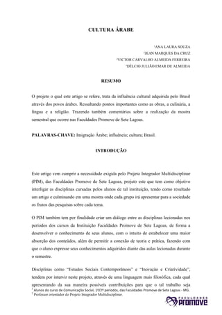 Lista de Palavras Portuguesas de Origem Árabe, PDF, Religião e crença