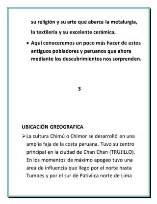 La cultura chimu diapositivas | DOCX