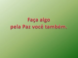 Cultura da paz del e natal