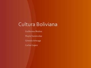 Cultura de bolivia