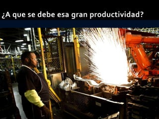 ¿A que se debe esa gran productividad?
 