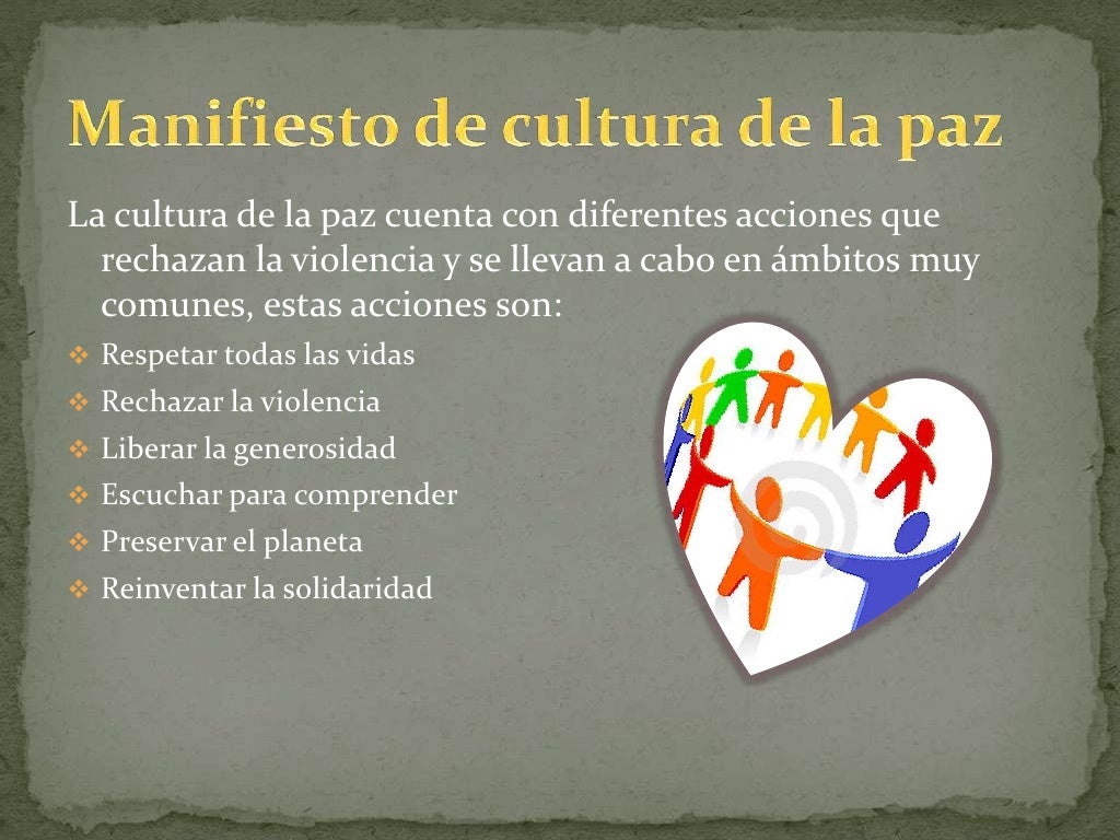 Qué es la cultura de paz y por qué puede cambiar el mundo Qué es la cultura de paz y por qué puede cambiar el mundo