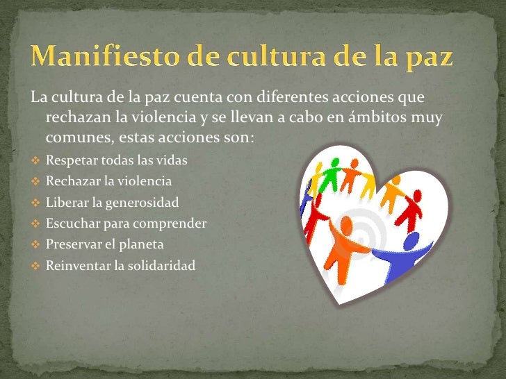 Cultura de la paz