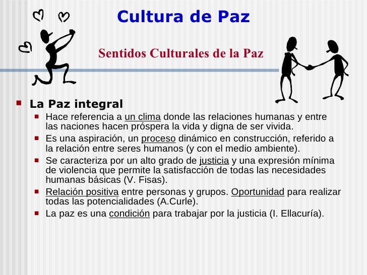 Cultura De Paz Cultura De Paz