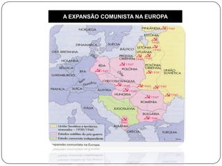 A EXPANSÃO COMUNISTA NA EUROPA
 