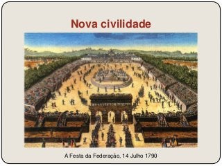 Nova civilidade 
A Festa da Federação, 14 Julho 1790 
 