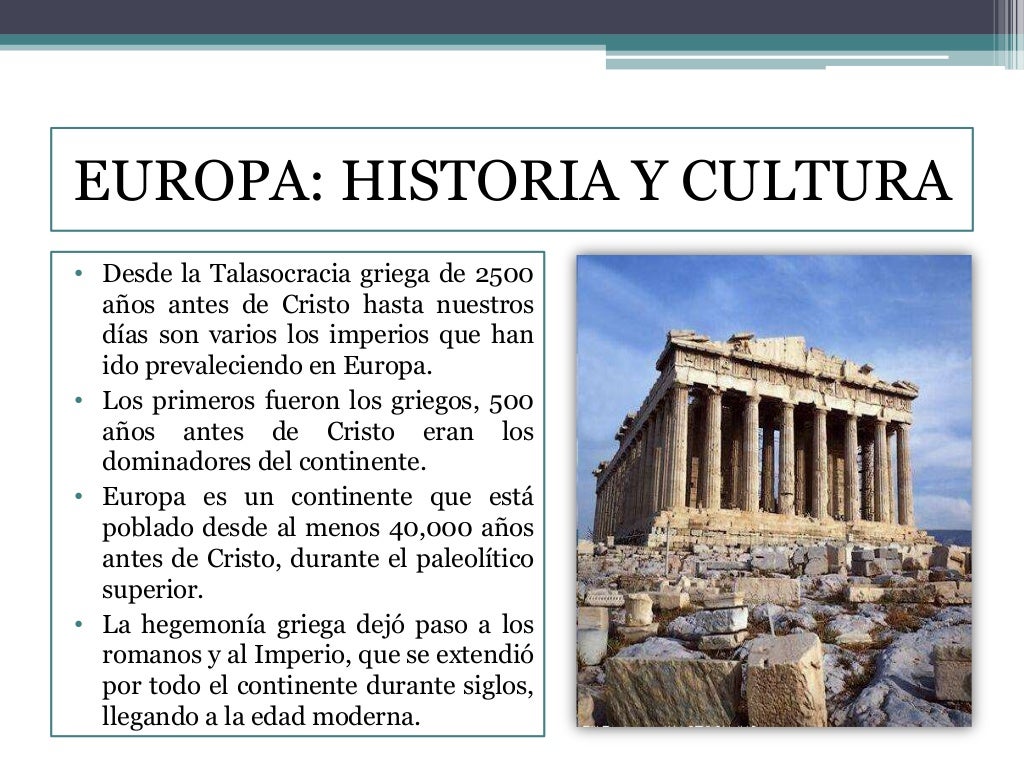 Cultura europea