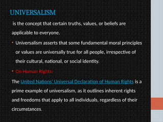 Universalistic Values CULTURAL HUMAN RIGHTS IN THE PHILIPPINES | PPTX