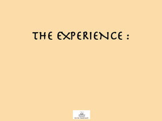 THE EXPERIENCE : 