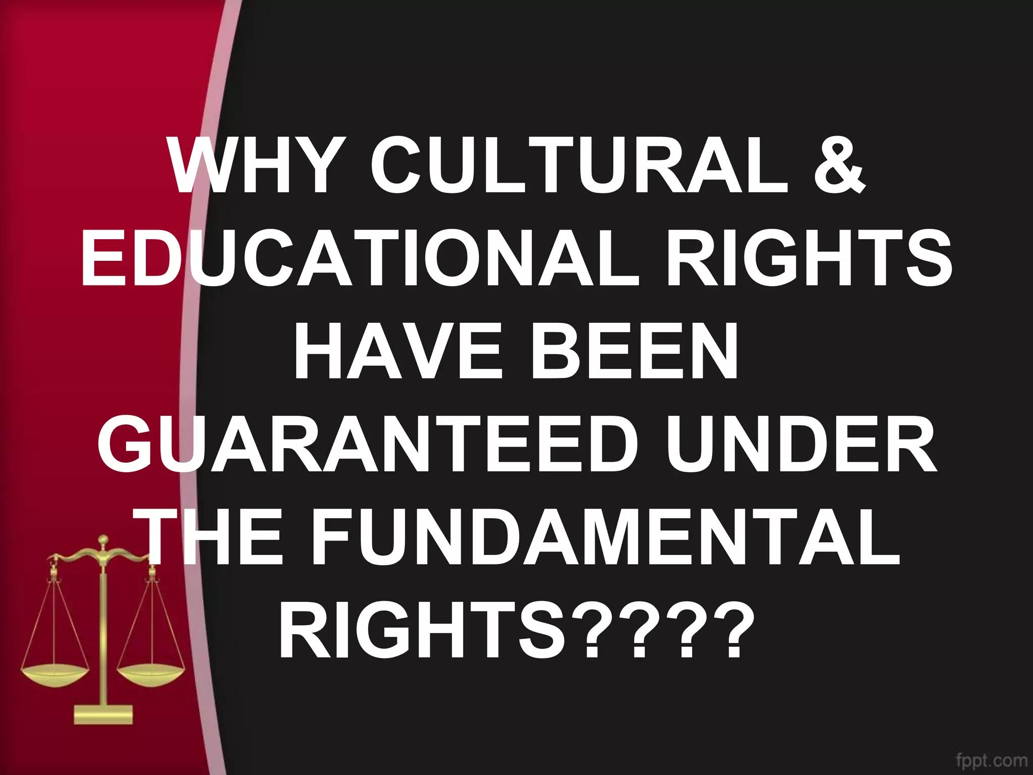 Cultural and educational right. | PPTX