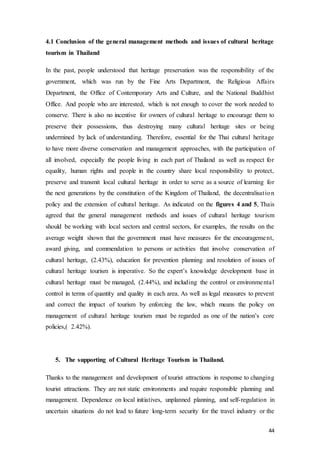 Cultural and heritage tourism management; the value of cultural and ...