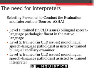 Cultural and language Considerations for Working with Interpreters | PDF