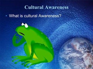 Cultural Awareness What is cultural Awareness? 