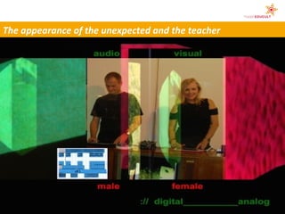 The appearance of the unexpected and the teacher
 