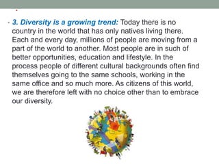 Cultural change and diversity | PPTX