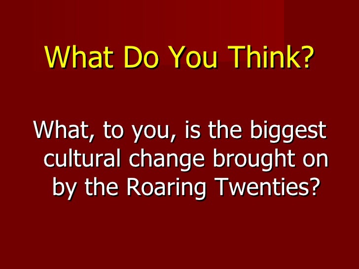 cultural change of the 1920s nativism apush