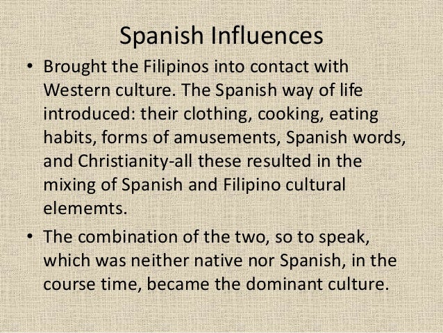 Spanish influence on Filipino culture