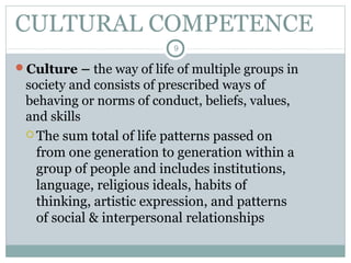 Introduction to Cultural competence in Social Work | PPT