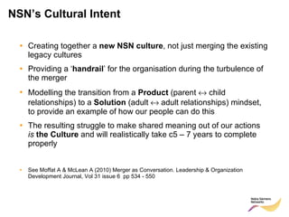 NSN’s Cultural Intent ,[object Object],[object Object],[object Object],[object Object],[object Object]