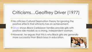 cultural deprivation | PPTX