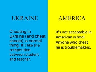 Cultural Differences between Americans and Ukrainians