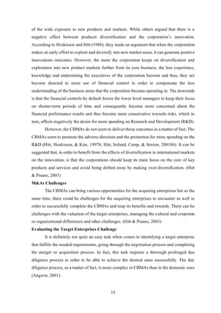 Cultural differences impact on cross border mergers and acquisitions ...