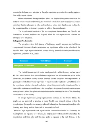 Cultural differences impact on cross border mergers and acquisitions ...