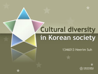 Cultural diversity
1346013 Heerim Suh

 