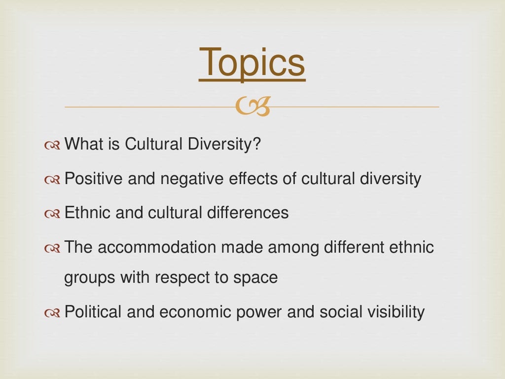 cultural diversity thesis