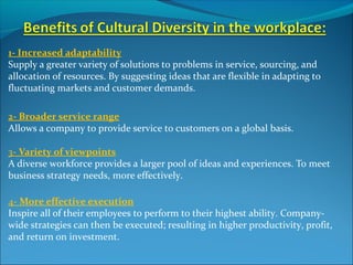 Cultural diversity in the workplace | PPT