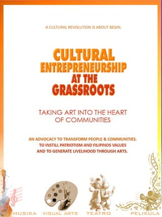 Cultural Entrepreneurship at the Grassroots of Philippine Society