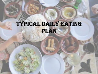 Typical Daily Eating
Plan
 