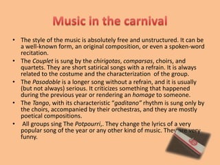 Holyweek in AndalusiaThroughout seven days. The streets and squares in Andalusian cities and villages are full of people. They go out to see the wooden statues of the Virgin and Christ with the music  that accompany them to the Cathedral . There are “costaleros” who carry the weight of the ”pasos”(wooden structure which carries the statues) and their sculptured representations of the biblical scene. Also, there are  "nazarenos“, people dressed in tunics, hoods and masks and women dressed in traditional costumes. The high point of the procession is when the “PASO” exits and enters its church. When the procession exits and enters the church, some people sing the “saeta”. The “saeta” is a song that people sing to the Virgin or Christ and they express their personal feelings . The most important Virgin is the Macarena. It is very beautiful and when you can see her beauty and her emeralds shining. And the  most famous Christ  is Gran Poder. It is in Seville too and it is the oldest statue in the city.