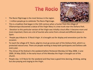 ThespringfairThe Seville Spring Fair, La Feria de Abril de Sevilla, is held in the  capital of Andalusia, Seville. The fair generally begins two weeks after the Holy Week.The fair officially begins at midnight on Tuesday, and it lasts six days until Sunday. During past fairs, however, many activities have begun on the Saturday prior to the official opening. Each day the fiesta begins with the parade of carriages and riders, at midday, carrying Seville's richest and most popular citizens. People go  to the bullring, La Real Maestranza. It is one of the most famous bullrings in the world.“La Feria” takes place in a big area on the bank of the Guadalquivir River. There are rows of casetas (individual decorated tents which people build on the fairground). Some of these casetas belong to the prominent families of Seville, some to groups of friends, clubs, trade associations or political parties.You will find crowds partying and dancing "Sevillanas", drinking Jerez, manzanilla wine, and eating tapas  from  midday  until six or seven the following morning, at first in the streets and later only within each caseta. 