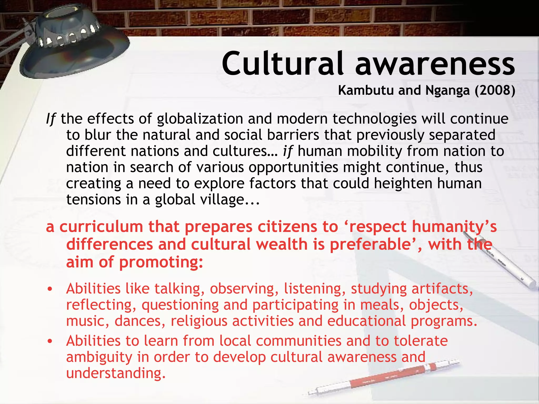 From cultural awareness to cultural heritage | PPT