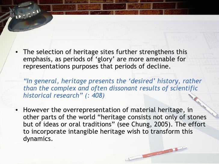 From cultural awareness to cultural heritage