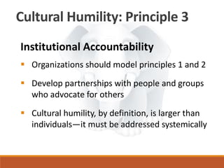 Structural Humility Model Cultural Humility, Racial Equity, and the Protective Factors | PDF