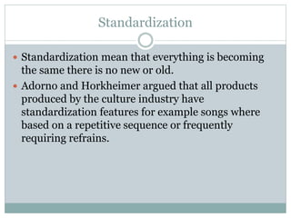Cultural industry | PPTX