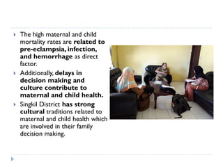Cultural Influence on Child and Maternal Health in Singkil District ...