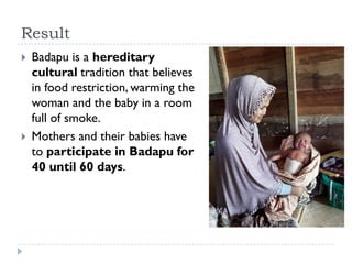 Cultural Influence on Child and Maternal Health in Singkil District ...