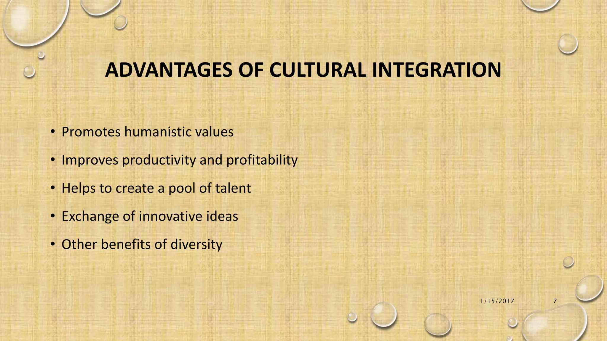 Cultural integration | PPTX